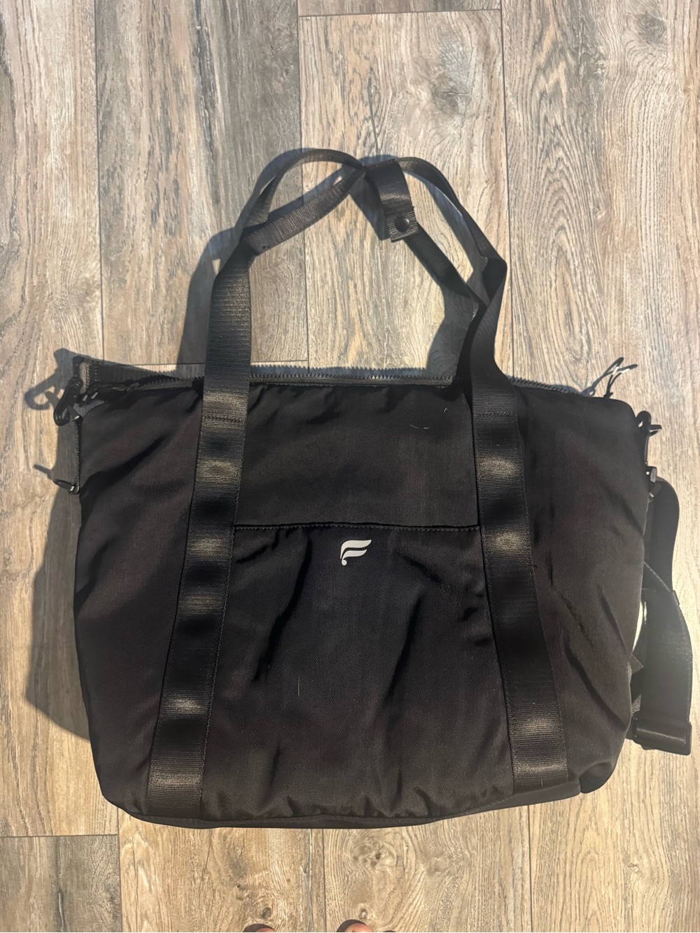 Black Fabletics Tote Bag with Dual Carry Straps